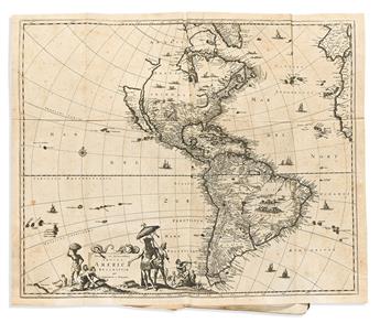 (AMERICA.) Arnoldus Montanus; and Olfert Dapper, translator. Die Unbekante Neue Welt oder Beschreibung des Welt-teils Amerika.                   